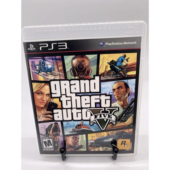 CIB w/ Map (Tested) Grand Theft Auto 5 GTAV - PS3 Sony PlayStation 3 - Picture 1 of 9